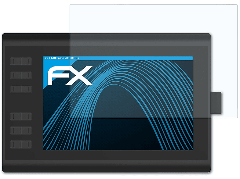 ATFOLIX 2x FX-Clear Displayschutz(für Huion 1060 Plus)