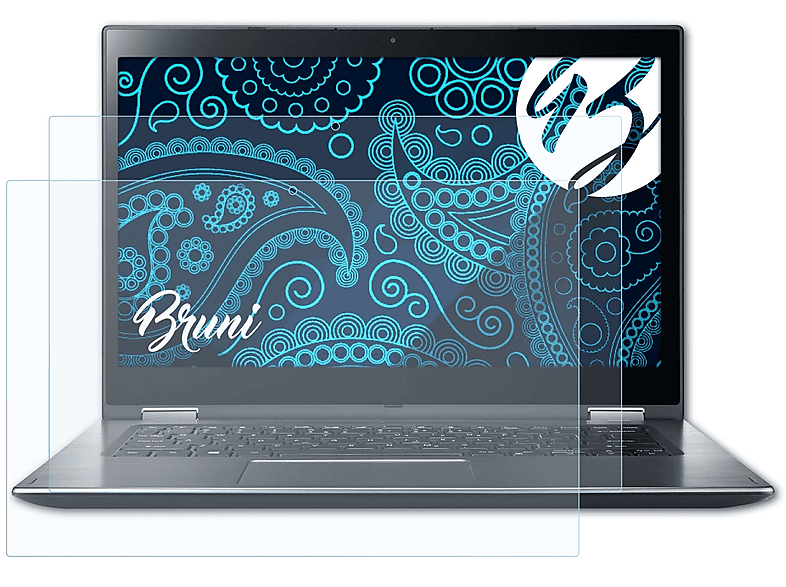 BRUNI 2x Basics-Clear Schutzfolie(für Acer Spin (2018)) 3 SP314-51