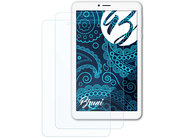 BRUNI 2x Basics-Clear Schutzfolie(für Archos Core 70 3G V2)