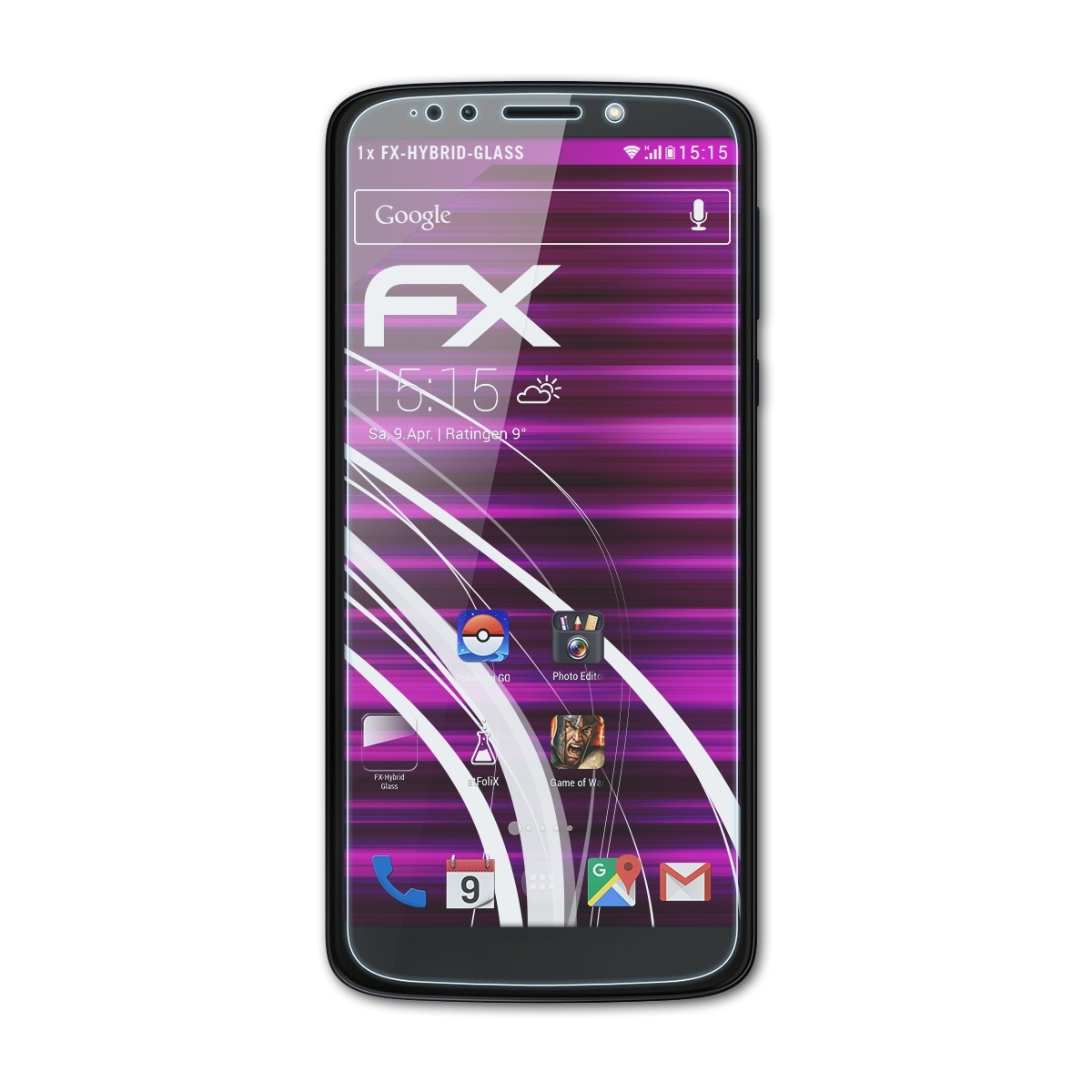 FX-Hybrid-Glass Play) G6 ATFOLIX Motorola Moto Schutzglas(für Lenovo