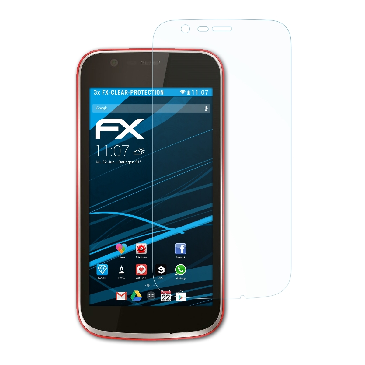 ATFOLIX 3x Nokia Displayschutz(für 1) FX-Clear