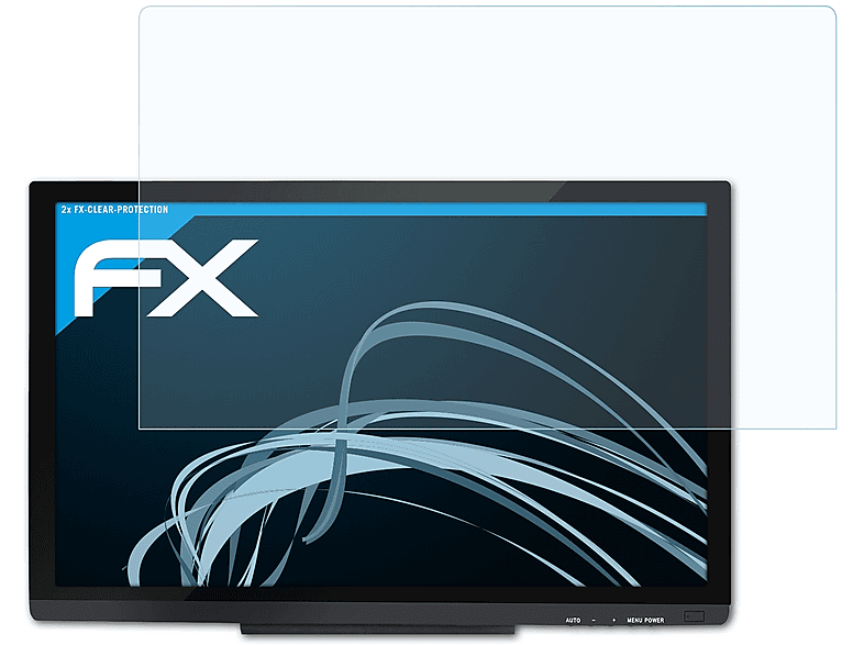 ATFOLIX 2x FX-Clear v2) Huion GT-220 Displayschutz(für