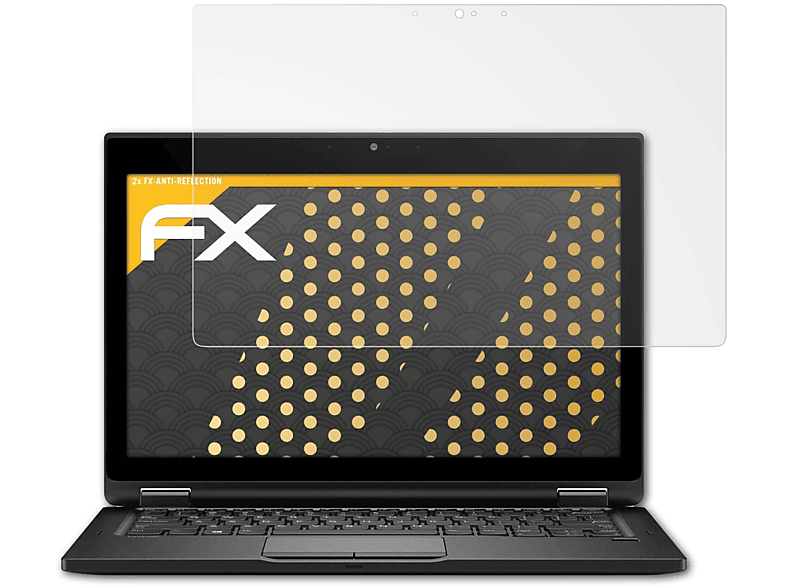ATFOLIX 2x FX-Antireflex Displayschutz(für Dell Latitude 5289 2-in-1)