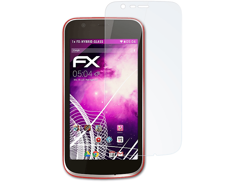 ATFOLIX FX-Hybrid-Glass Schutzglas(für Nokia 1)