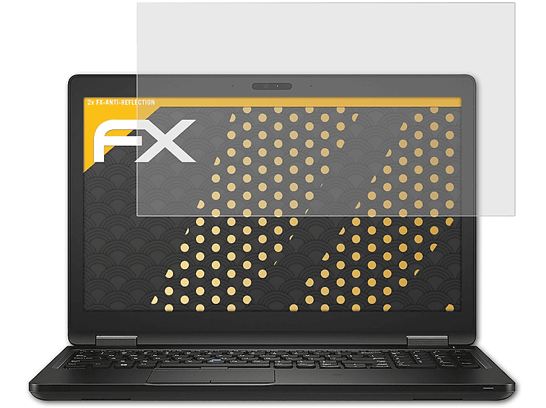 ATFOLIX 2x FX-Antireflex Displayschutz(für Dell Latitude 5580)