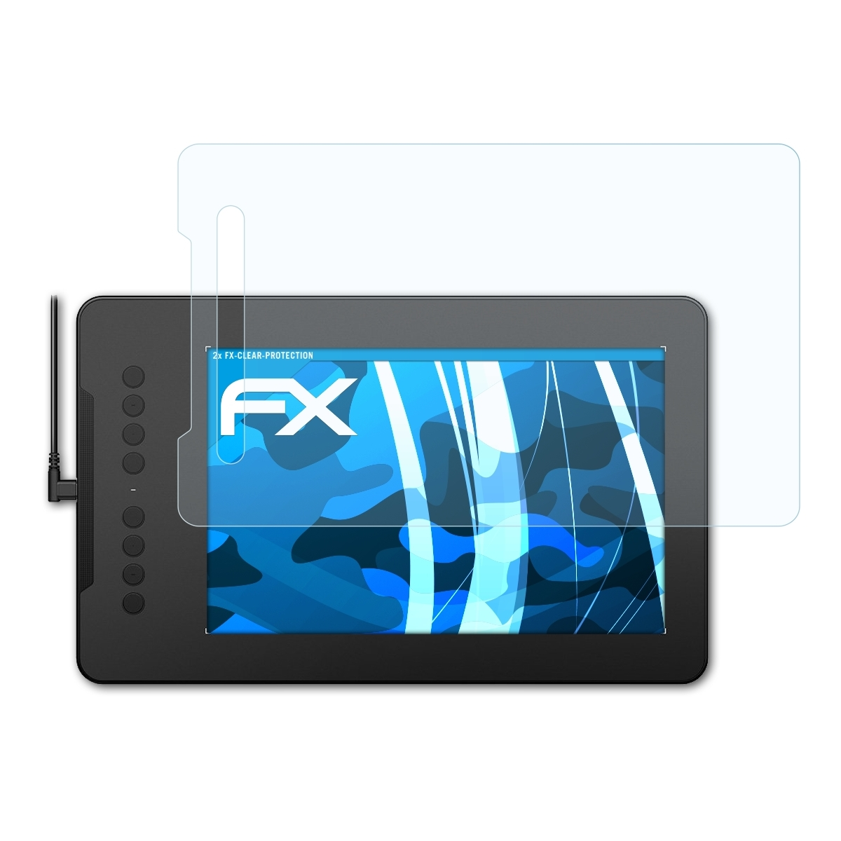 ATFOLIX 2x FX-Clear 01) XP-PEN Displayschutz(für Deco