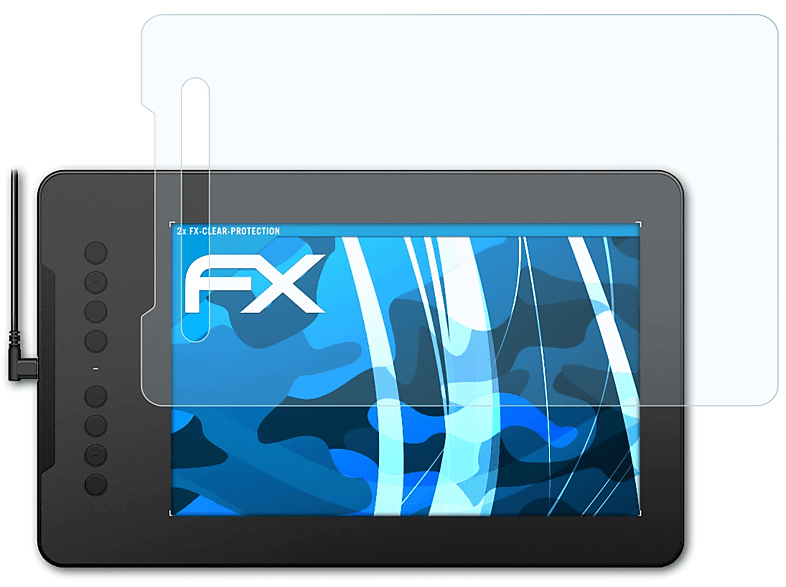 FX-Clear 01) ATFOLIX XP-PEN Displayschutz(für 2x Deco