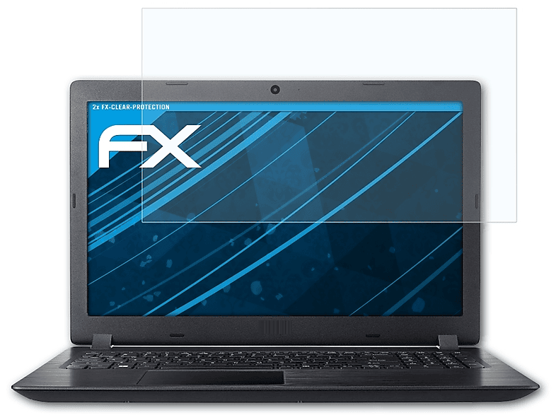 (15,6 Aspire A315-21 Acer inch)) FX-Clear Displayschutz(für 2x ATFOLIX 3