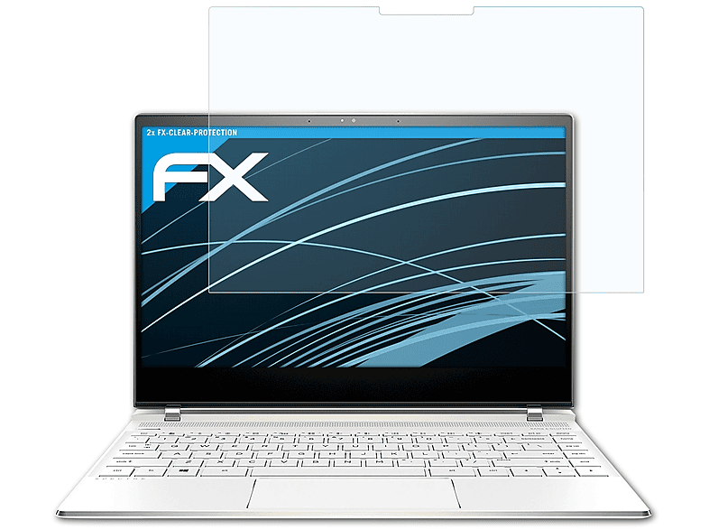 ATFOLIX 2x FX-Clear Displayschutz(für HP Spectre 13-af033ng)