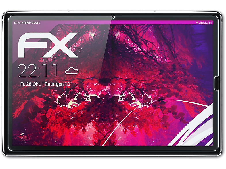 ATFOLIX FX-Hybrid-Glass Schutzglas(für Huawei Pro) MediaPad M5