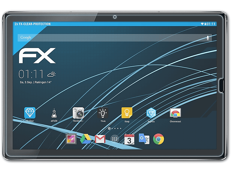 ATFOLIX 2x FX-Clear Displayschutz(für Huawei Mediapad M5 10)