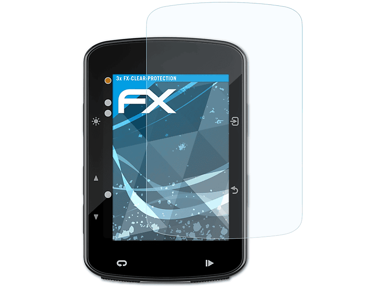 ATFOLIX 520 Displayschutz(für Edge Garmin FX-Clear 3x Plus)