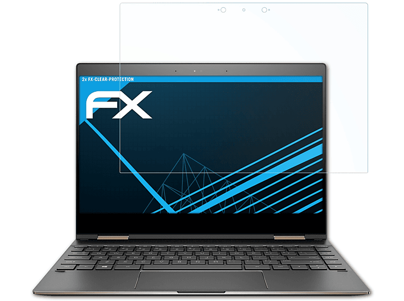 ATFOLIX 2x FX-Clear Displayschutz(für 13-ae004na HP x360 (13,3 Spectre inch))