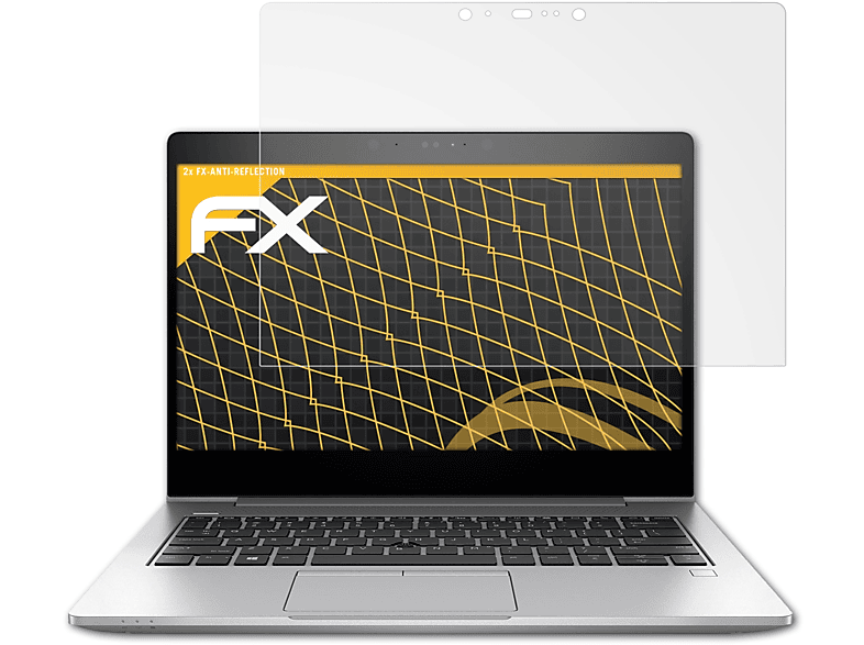 ATFOLIX 2x FX-Antireflex Displayschutz(für HP EliteBook 830 G5)