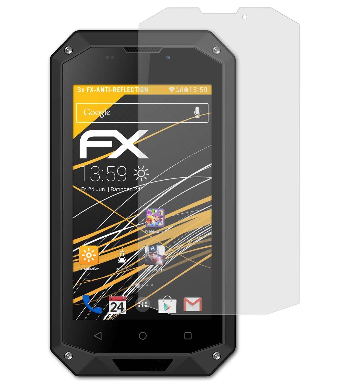 FX-Antireflex 3x Displayschutz(für LTE) Energy 400 Energizer ATFOLIX