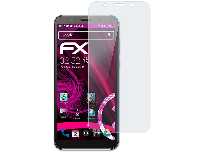 Schutzglas(für Prime 2018) Y5 Huawei FX-Hybrid-Glass ATFOLIX