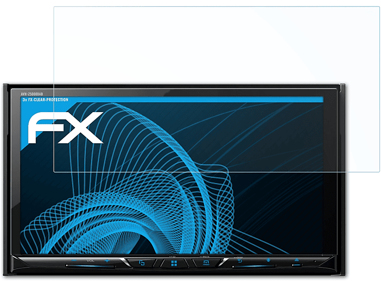 ATFOLIX 3x Displayschutz(für FX-Clear Pioneer AVH-Z5000DAB)