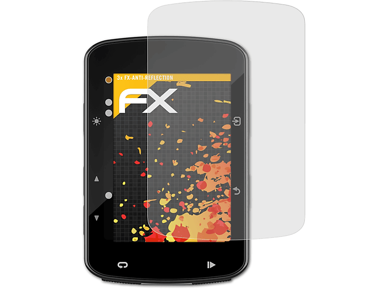 520 Garmin Plus) FX-Antireflex Displayschutz(für 3x ATFOLIX Edge