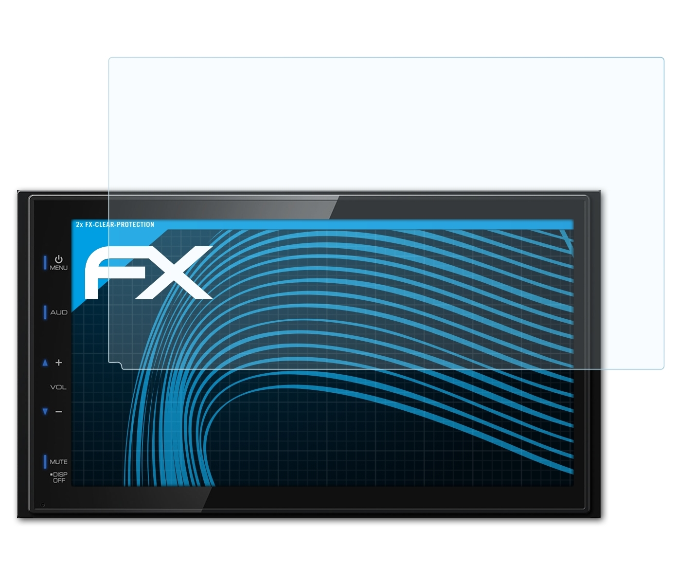 ATFOLIX Kenwood Displayschutz(für DMX110BT) FX-Clear 2x