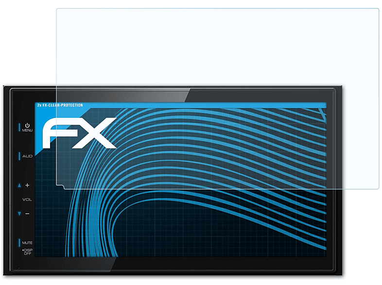 ATFOLIX 2x FX-Clear Displayschutz(für Kenwood DMX110BT)