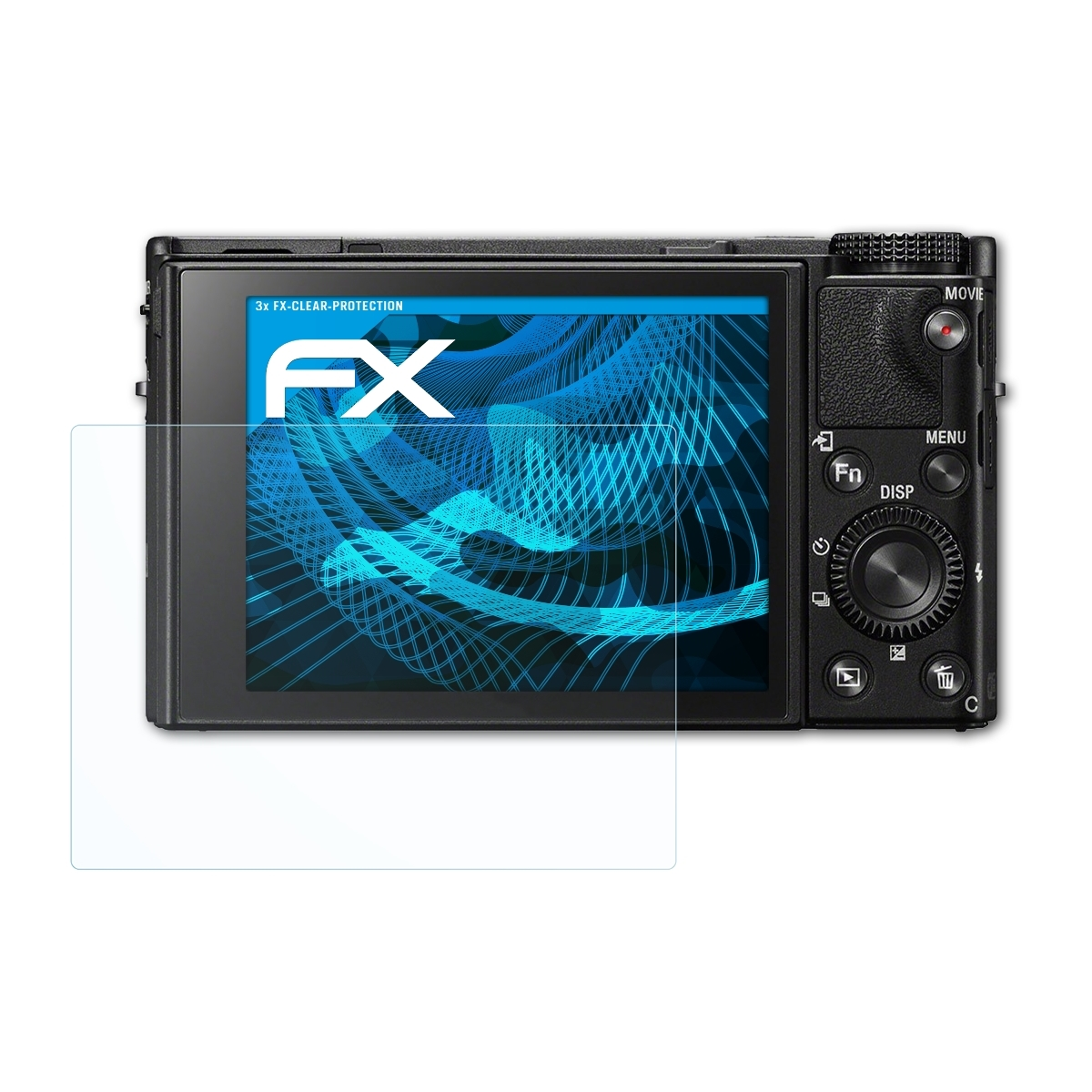 FX-Clear VI) DSC-RX100 3x Displayschutz(für ATFOLIX Sony