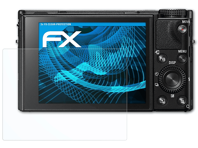 DSC-RX100 FX-Clear 3x ATFOLIX Displayschutz(für VI) Sony
