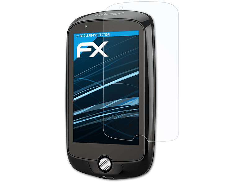 ATFOLIX 3x FX-Clear Displayschutz(für Mio Cyclo 210)