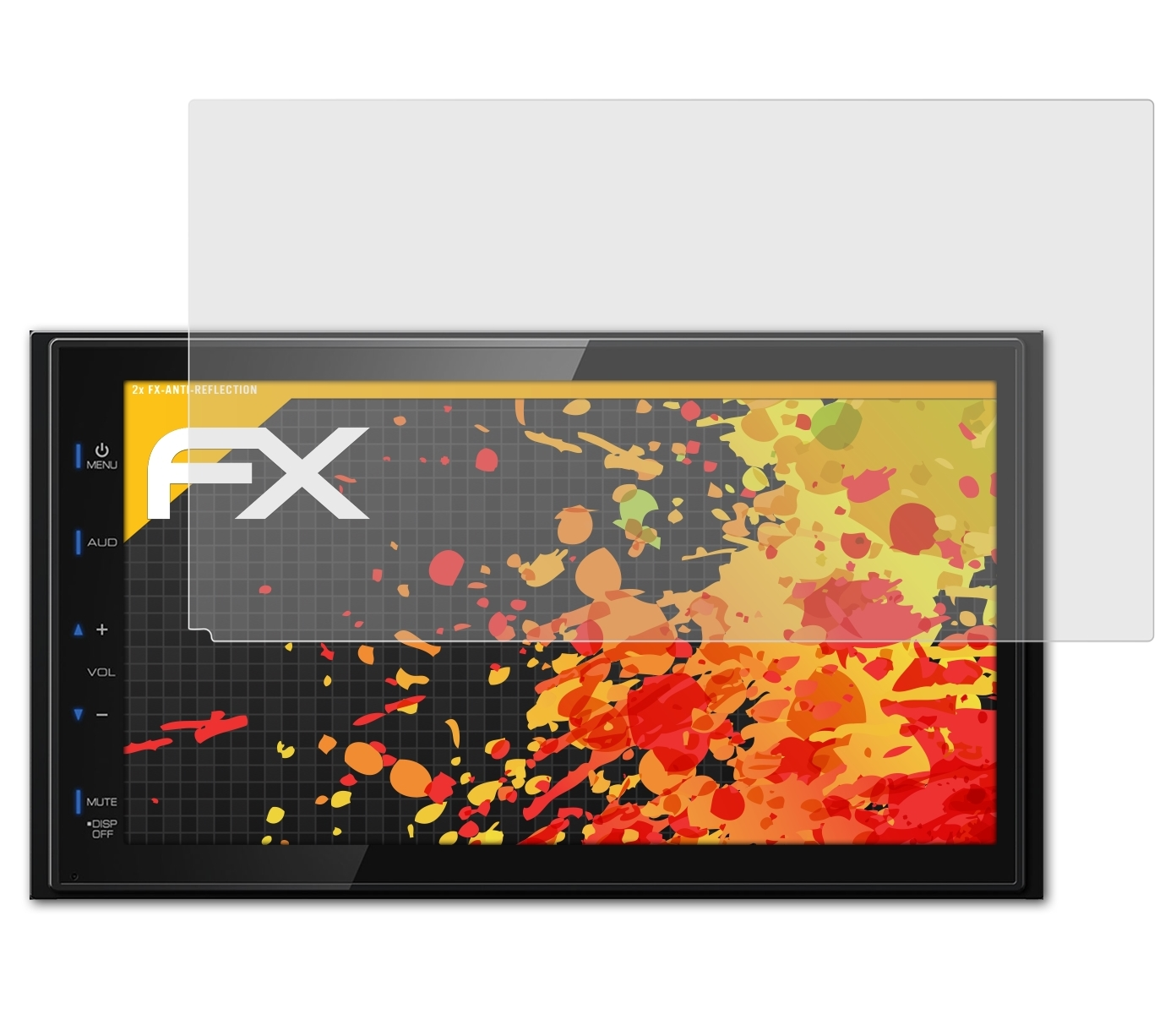 2x ATFOLIX Kenwood FX-Antireflex DMX110BT) Displayschutz(für