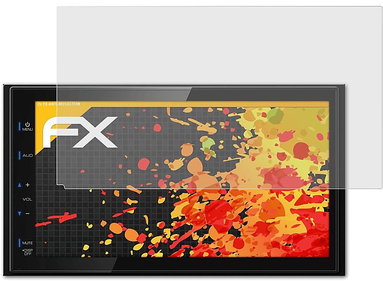 ATFOLIX 2x FX-Antireflex Displayschutz(für Kenwood DMX110BT)