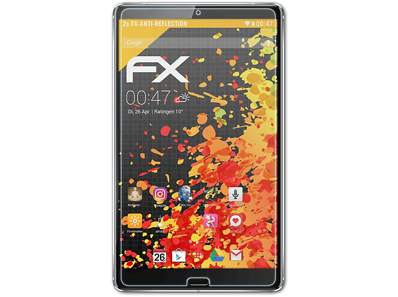 ATFOLIX 2x FX-Antireflex Displayschutz(für Huawei Mediapad M5 8)