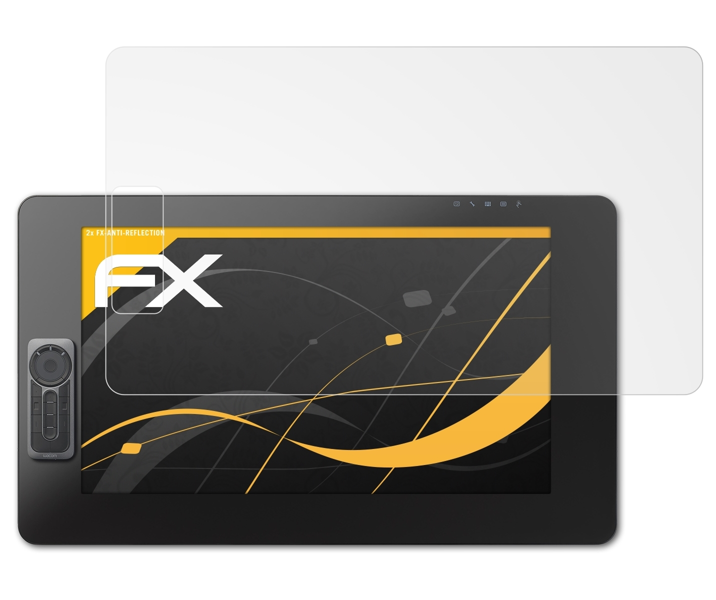 2x FX-Antireflex ATFOLIX (ExpressKey)) 24 Wacom Displayschutz(für Pro CINTIQ