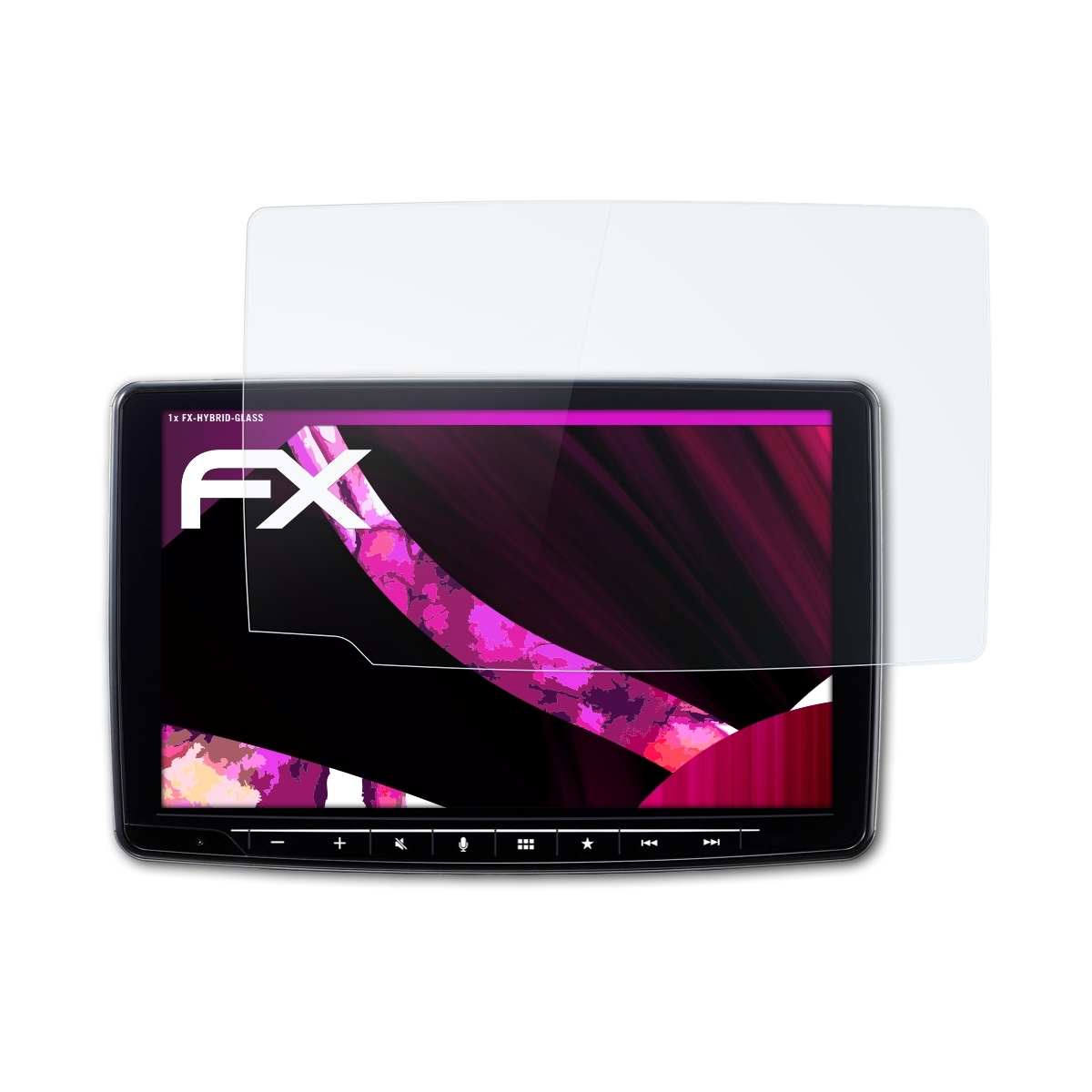 ATFOLIX FX-Hybrid-Glass Schutzglas(für Alpine iLX-F903D)