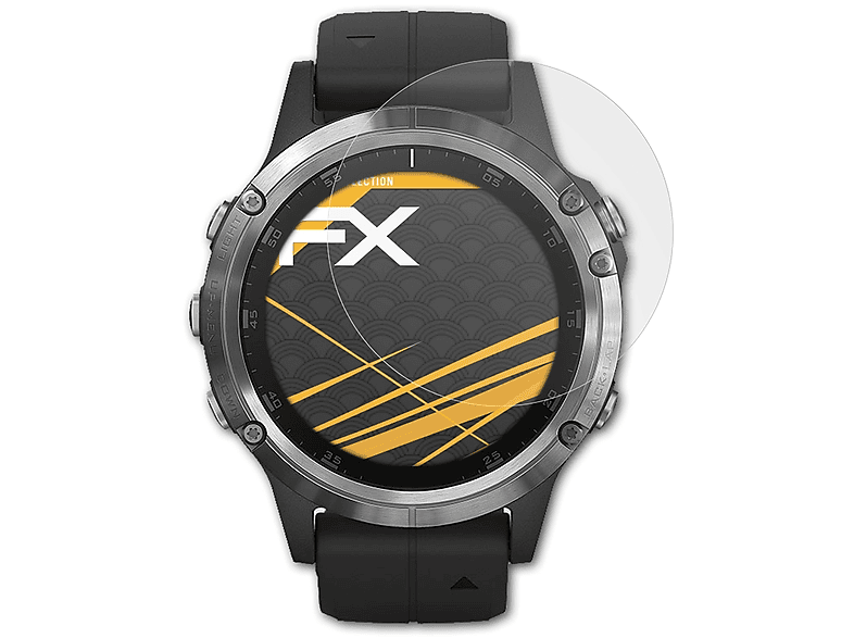 Garmin 3x ATFOLIX Displayschutz(für mm)) Fenix Plus FX-Antireflex 5 (47