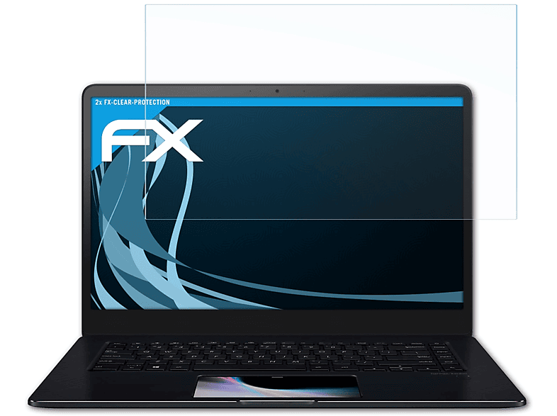 ATFOLIX 2x FX-Clear Displayschutz(für Asus ZenBook Pro 15 (UX550GD))