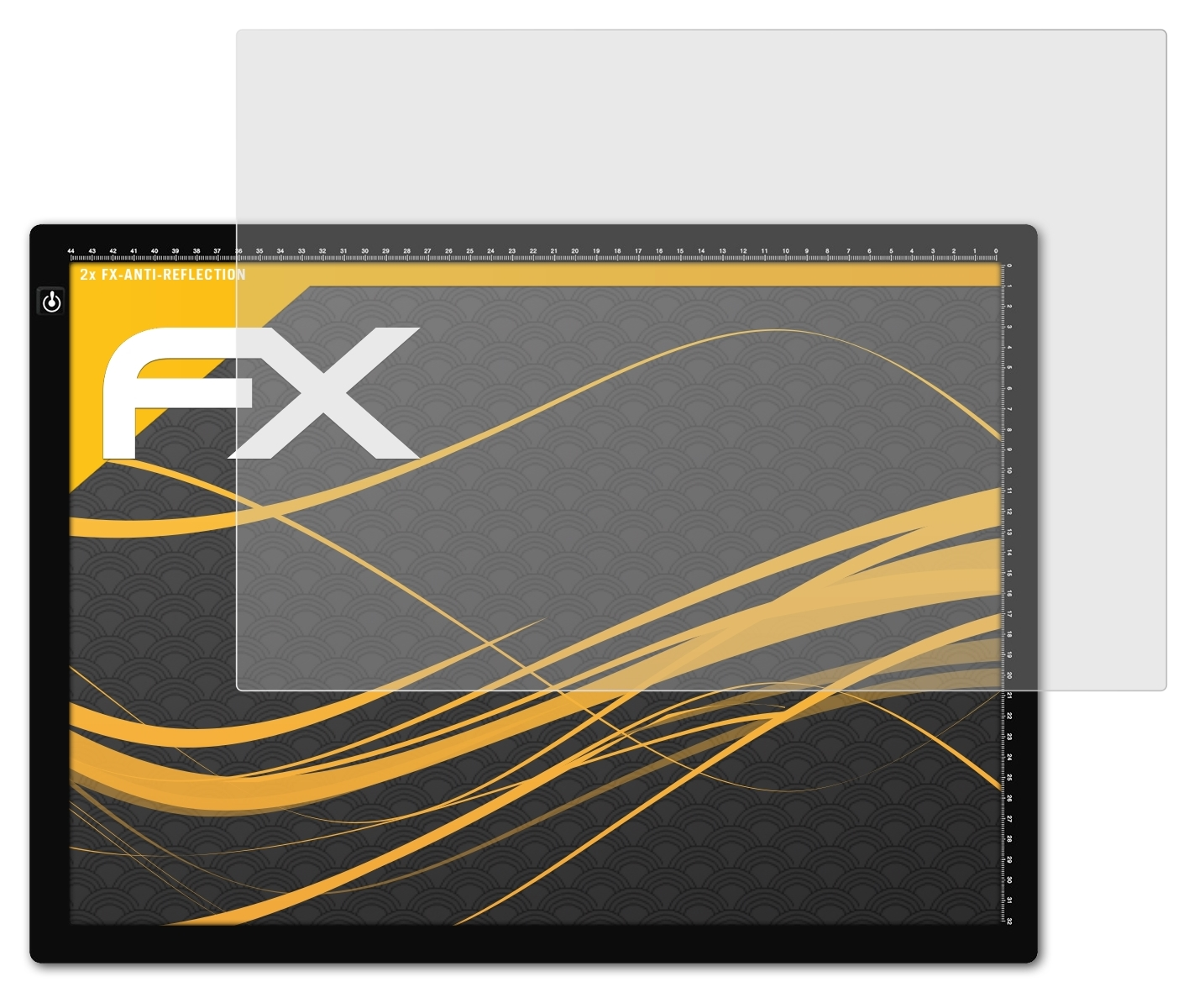 ATFOLIX 2x FX-Antireflex Displayschutz(für A3 Huion LED Light Pad)