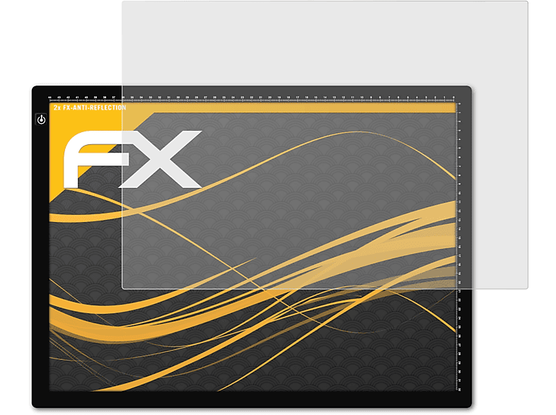 FX-Antireflex 2x Light LED Huion A3 ATFOLIX Pad) Displayschutz(für