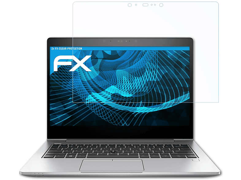 ATFOLIX 2x FX-Clear Displayschutz(für HP EliteBook 830 G5)