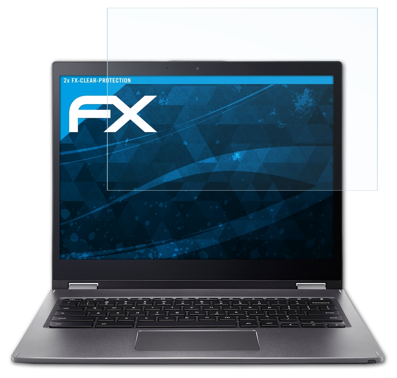 13 FX-Clear Displayschutz(für Chromebook ATFOLIX Spin Acer (CP713)) 2x