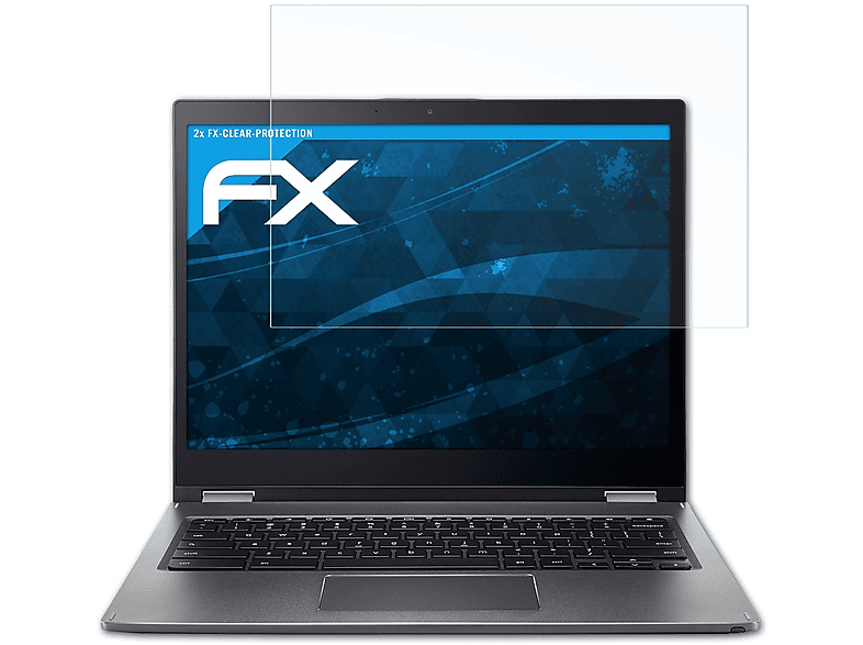 13 FX-Clear Displayschutz(für Chromebook ATFOLIX Spin Acer (CP713)) 2x