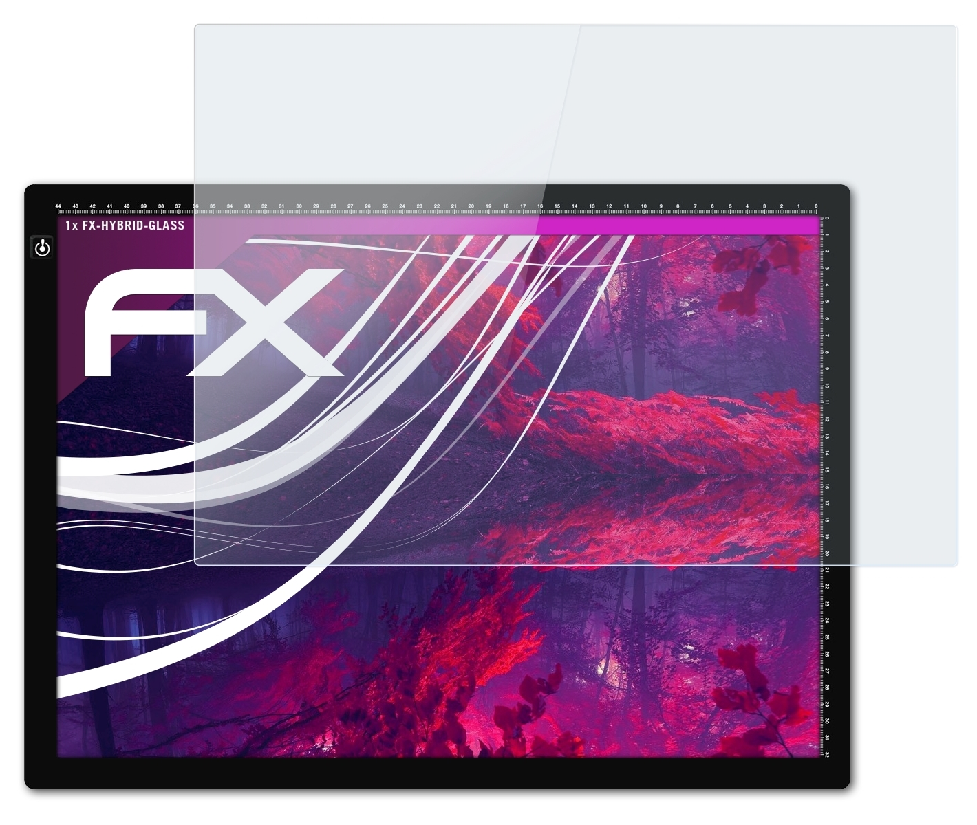 ATFOLIX FX-Hybrid-Glass Light Schutzglas(für Pad) A3 LED Huion