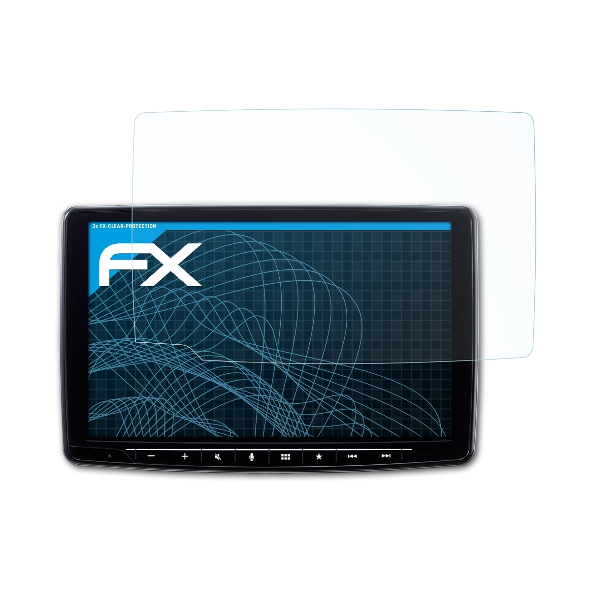 Displayschutz(für ATFOLIX FX-Clear Alpine iLX-F903D) 3x