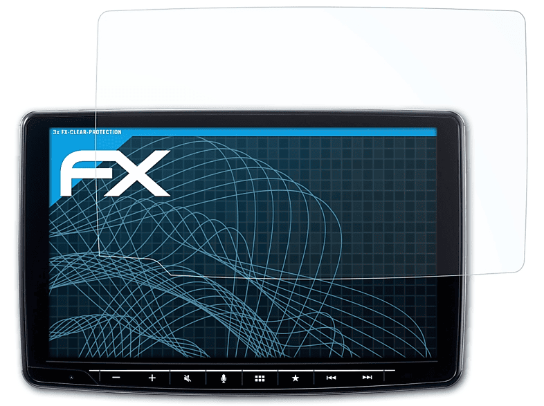 ATFOLIX 3x FX-Clear Displayschutz(für Alpine iLX-F903D)