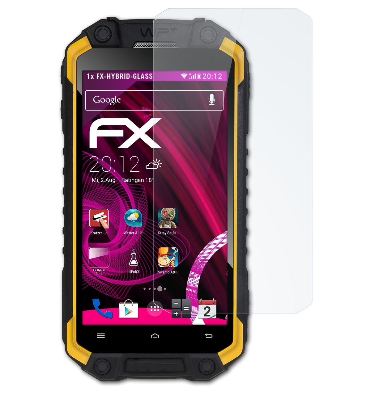 Evolveo Schutzglas(für FX-Hybrid-Glass StrongPhone Q9) ATFOLIX