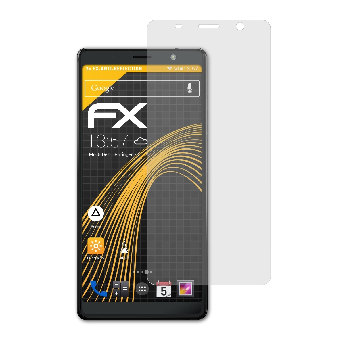 FX-Antireflex Displayschutz(für ATFOLIX Blackberry Evolve) 3x