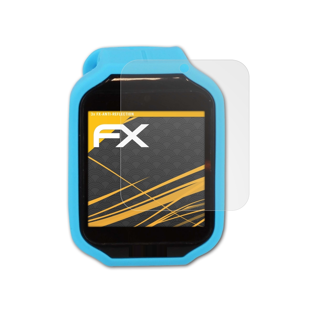 ATFOLIX 3x 2.0) Watch FX-Antireflex Displayschutz(für Kurio