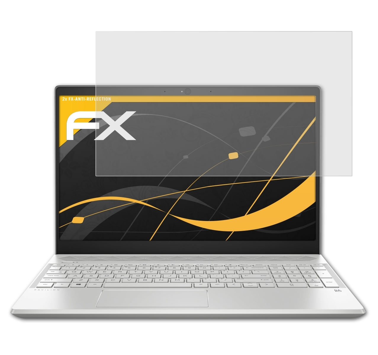 2x FX-Antireflex Displayschutz(für Pavilion ATFOLIX HP 15-cs0301ng)
