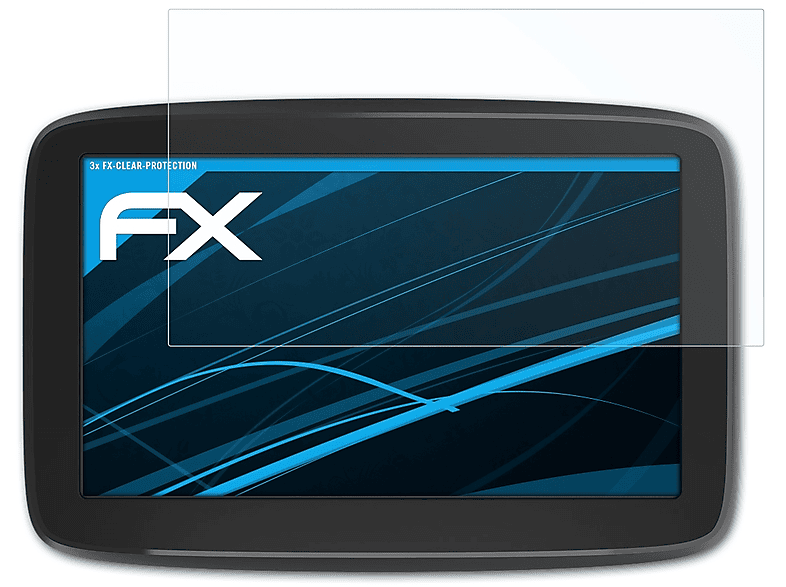 ATFOLIX 3x (6 GO Displayschutz(für Basic inch)) TomTom FX-Clear