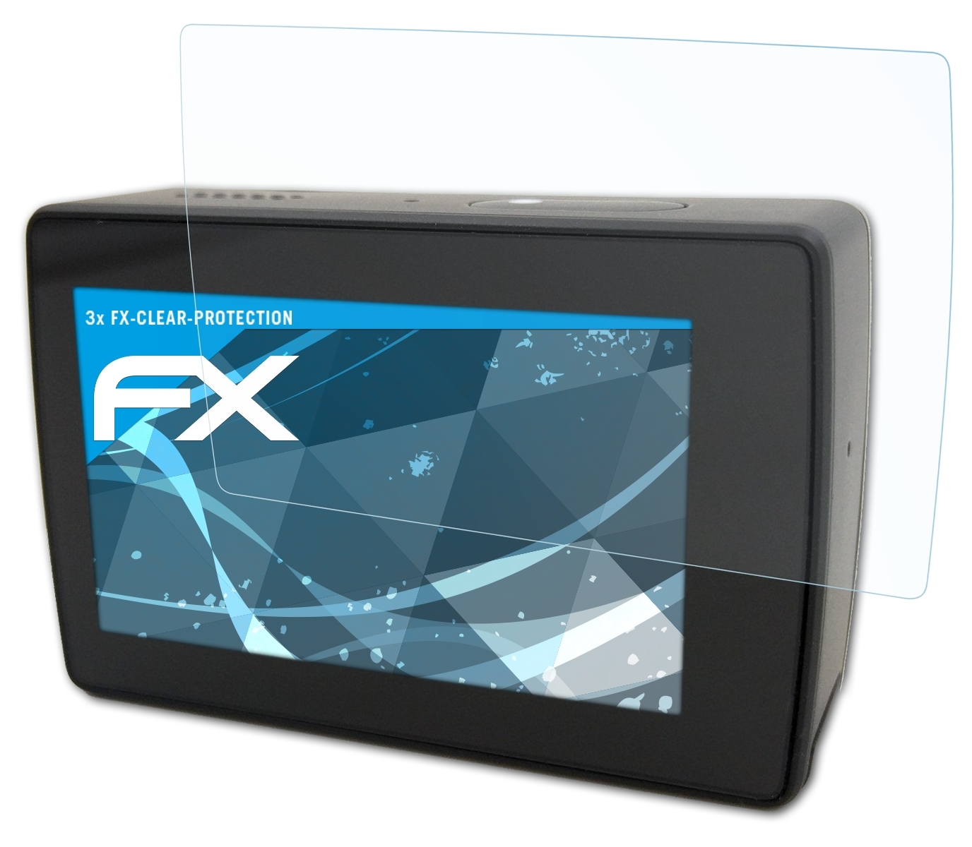 ATFOLIX 3x FX-Clear Displayschutz(für Yi Plus) 4K