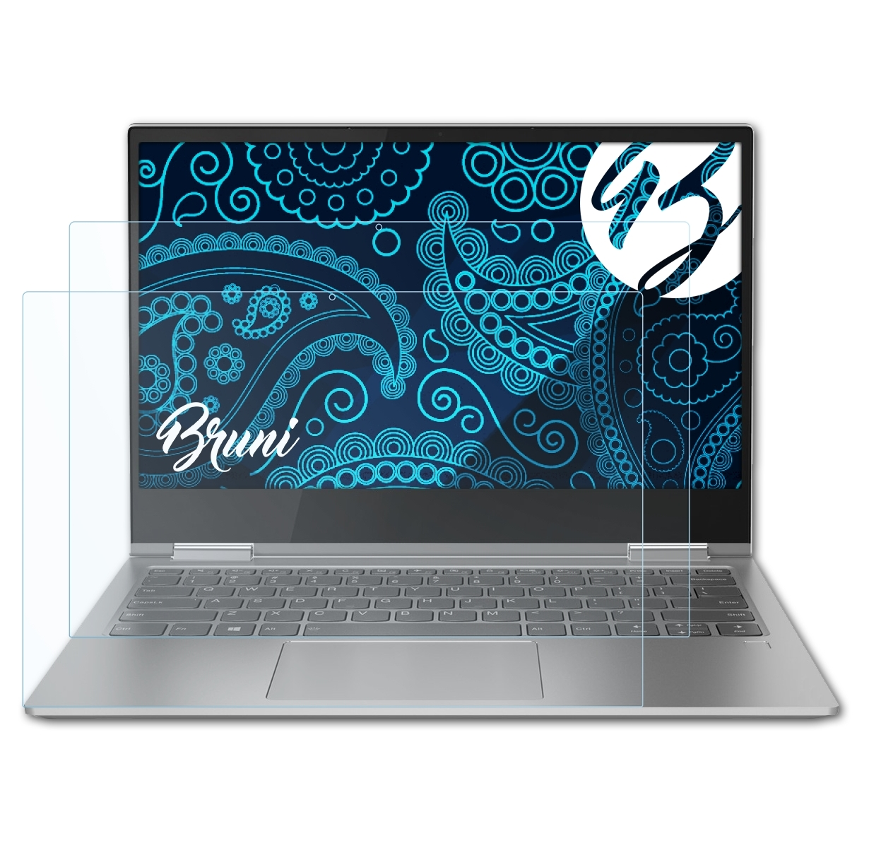 BRUNI 2x Basics-Clear 730 inch)) (13 Lenovo Schutzfolie(für Yoga
