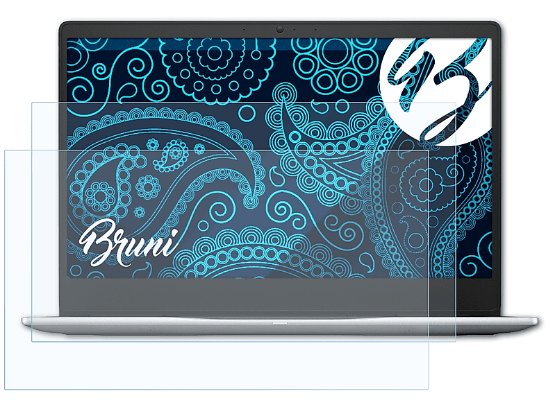 BRUNI 2x Basics-Clear Inspiron 7000 Schutzfolie(für 13 Dell (7370))